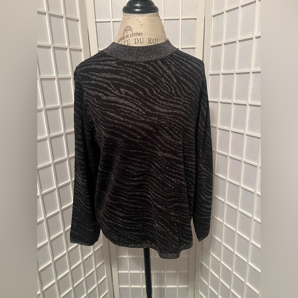 Laura Black and Silver Sweater